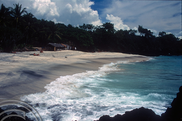 T5114. Little beach. Padangbai. Bali. Indonesia. January 1995