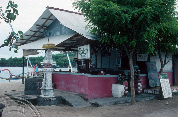 T5130. Pantai Ayu restaurant. Padangbai. Bali. Indonesia. January 1995