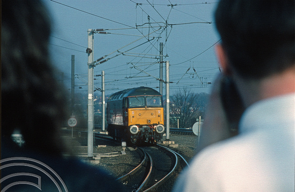 3615. 47526. Coming to take over a Herts Railtour. York. 12.2.94