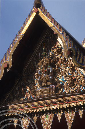 T7249. Statues. Wat Po. Bangkok. Thailand. May 1998