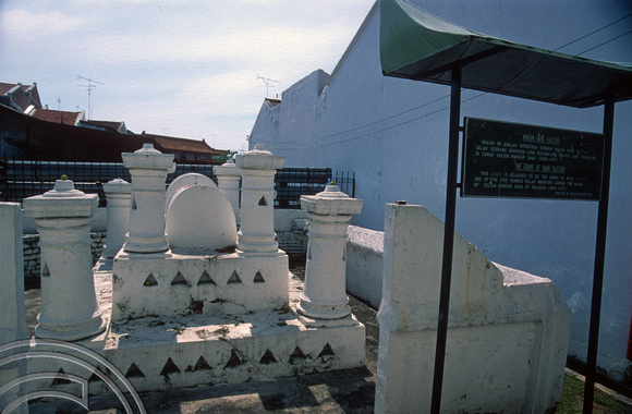 T7391. Grave of Hang Kasturi. Melaka. Malaysia. June 1998
