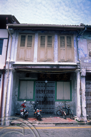 T7399. Chines style shophouse. Melaka. Malaysia. June 1998