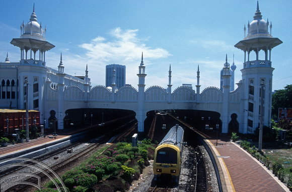 T7426. View of the railway station. Kuala Lumpur. Malaysia. July 1998