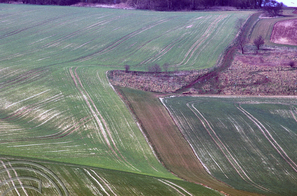 T5231. Field network. The Ridgeway. Wiltshire. England. 1st April 1995.