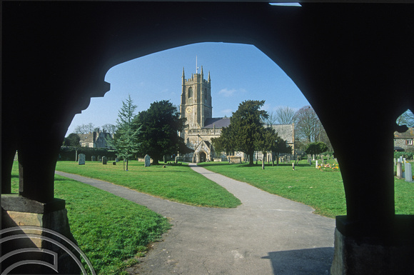 T5271. Village church. Avebury Wiltshire. England. 2nd April 1995.