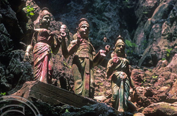 T7440. Statues. Batu Caves. Kuala Lumpur. Malaysia. July 1998