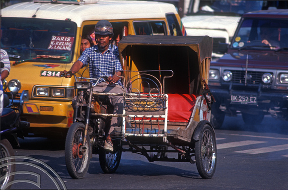T7471. Autorickshaw. Medan. Sumatra. Indonesia. 13th July 1998