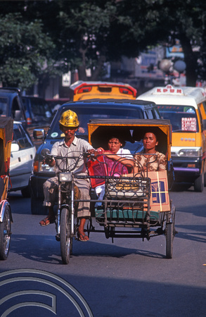 T7480. Autorickshaw. Medan. Sumatra. Indonesia. 13th July 1998