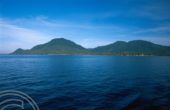 T7529. View of Pulau Weh from thr ferry. Aceh. Sumatra. Indonesia. 2nd August 1998.
