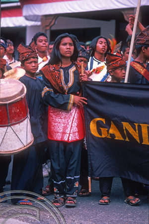 T7614. Independence day parade. Lake Maninjau. West Sumatra. Indonesia. 17th August 1998