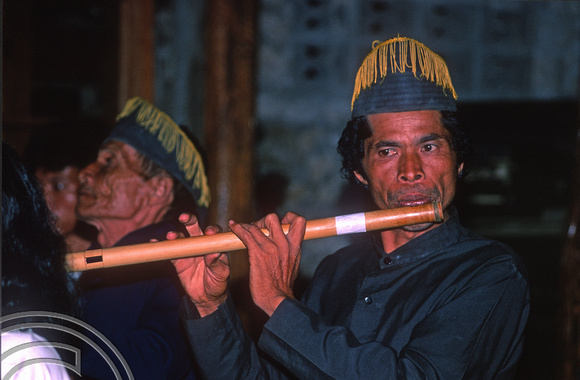 T7558. Batak musicians. Lake Toba. Sumatra. Indonesia. August 1998