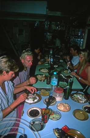 T7512. Night out for a meal. Pulau Weh. Aceh. Sumatra. Indonesia. July 1998.