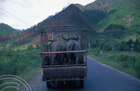 T7579. Traffic on the Trans-Sumatran highway. Sumatra. Indonesia. 11th August 1998