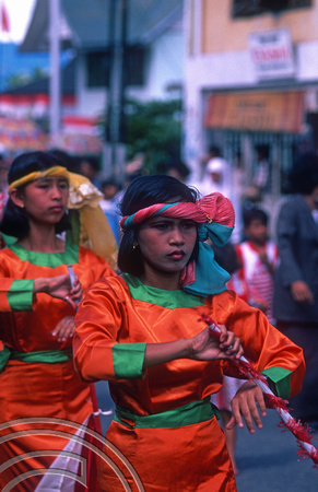 T7603. Independence day Parade. Lake Maninjau. West Sumatra. Indonesia. 17th August 1998
