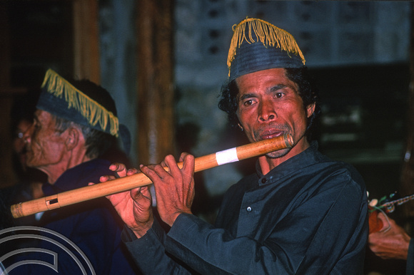 T7557. Batak Musicians. Lake Toba. Sumatra. Indonesia. August 1998