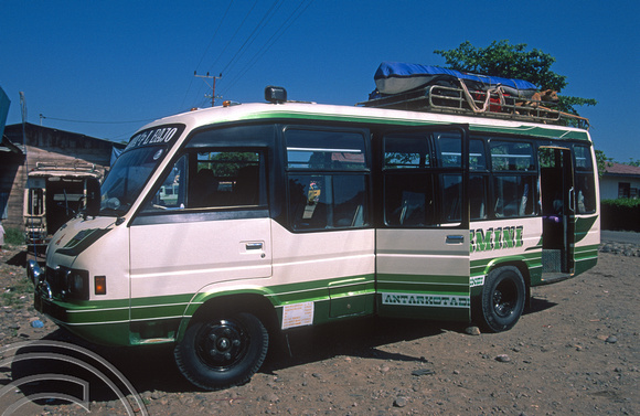 T7714. Our bus to Bajawa. Labuanbajo. Flores. Indonesia. 13th September 1998