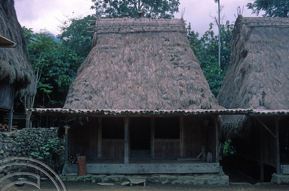 T7721. Traditional Ngada house. Flores. Indonesia. September 1998