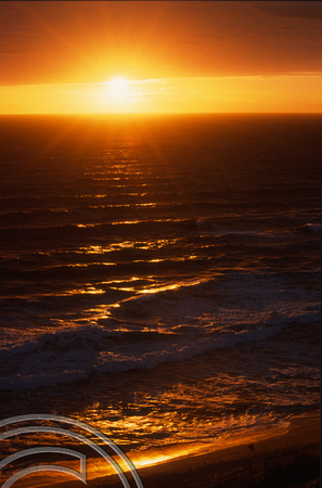 T8463. Sunset. Back beach. Sorrento. Victoria. Australia. 30th. December 1998