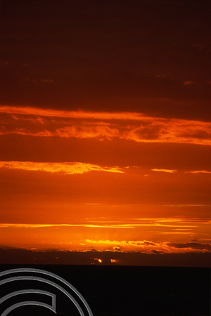 T8468. Sunset. Back beach. Sorrento. Victoria. Australia. 30th. December 1998.