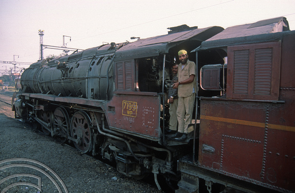 FR0015. WP 4-6-2 No 7199. Old Delhi shed. Delhi. Uttar Pradesh. India. 17.10.1991