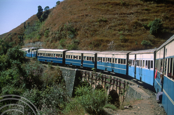 FR0026. No 154 on the 09.50 Shimla - Kalka. Himachal Pradesh. India. 21.10.1991