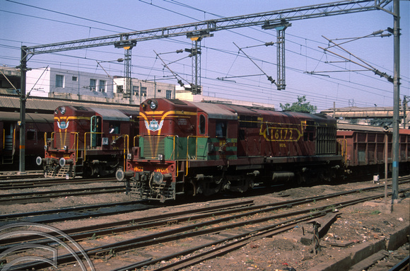 FR0086. WDM2's 17170 and 16172. Ahmedabad. Gujarat. India. 12th November 1991