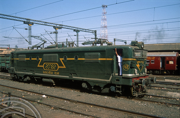 FR0088. WAG1 electric 20782.  Ahmedabad. Gujarat. India. 12th November 1991