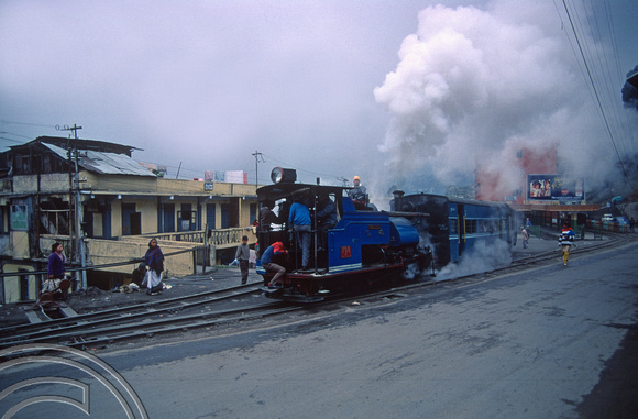 FR0111. B Class 0-4-0ST No 798. 14.30 to Ghoom. Darjeeling. West Bengal. 04.03.1992
