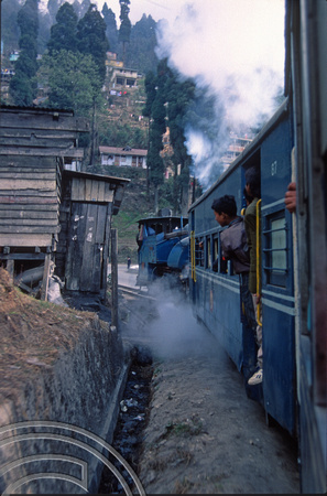 FR0117. B Class 0-4-0ST No 798. 14.30 to Ghoom. Darjeeling. West Bengal. 05.03.1992