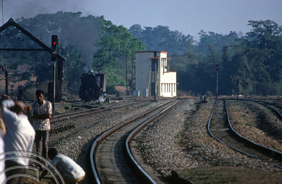 FR0102. Unknown loco. Londa Junction. Goa. India. 27th January 1992. Goa. India. January 1992