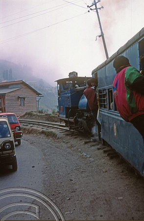 FR0118. B Class 0-4-0ST No 798. 14.30 to Ghoom. Darjeeling. West Bengal. 05.03.1992