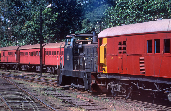 FR0129. Class Y 0-6-0 shunter No 686. Kandy. Sri Lanka. February 1992