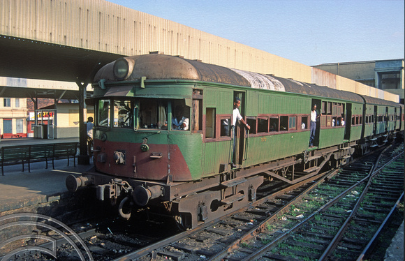 FR0143. Railcar 7873, now a coach. Galle. Sri Lanka. 20th February 1992