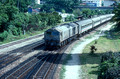 FR0159. 24116. Northbound passenger train. Kuala Lumpur. Malaysia. 08.05.1992