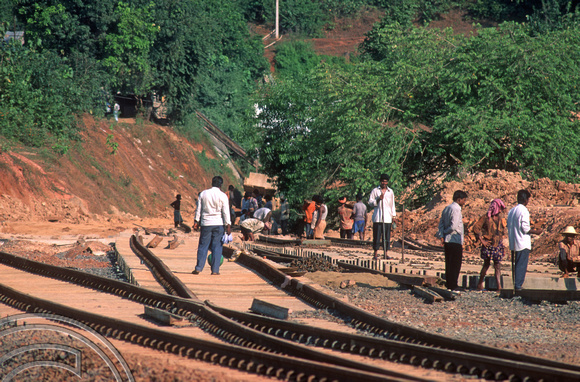 FR0248. Konkan railway under construction. Pernem Rd. Goa. India. 1st December 1997