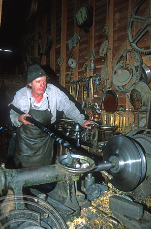 T8635. Metalworking Shop. Sovereign Hill. Ballarat. Victoria. Australia.  12th January 1999