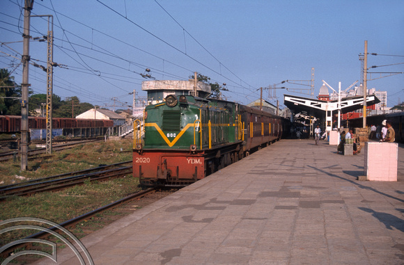 FR0292. YDM2 No 2020. Chennai (Madras). Tamil Nadu. India. 15th February 1998