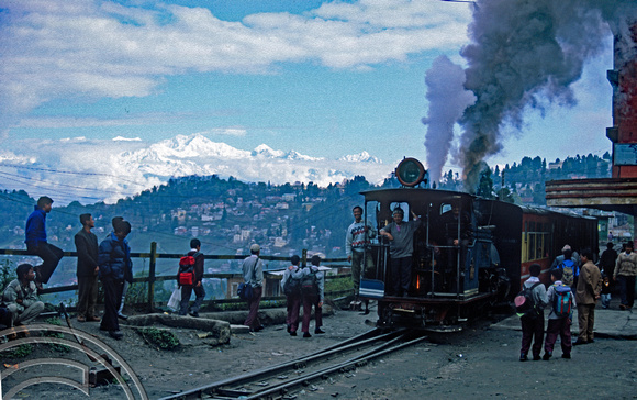 FR0311. 0-4-0ST No 782. Between duties. Darjeeling. West Bengal. India. April 1998