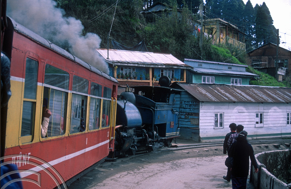 FR0333. 0-4-0ST No 802. Working to Kurseong. Ghoom. West Bengal. India. 6th April 1998