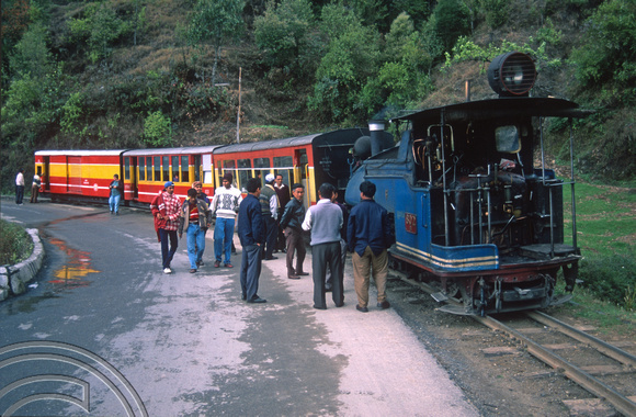 FR0339. 0-4-0ST No 802. Off the rails! Sonada. Sonada. West Bengal. India. 6th April 1998