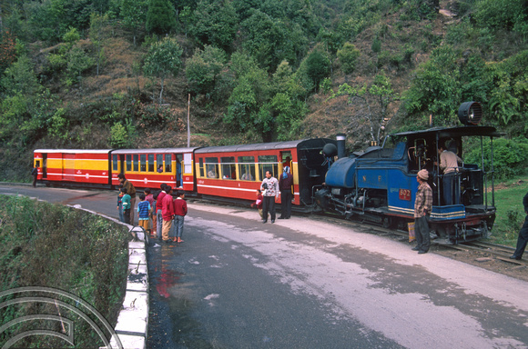 FR0340. 0-4-0ST No 802. Off the rails! Sonada. Sonada. West Bengal. India. 6th April 1998