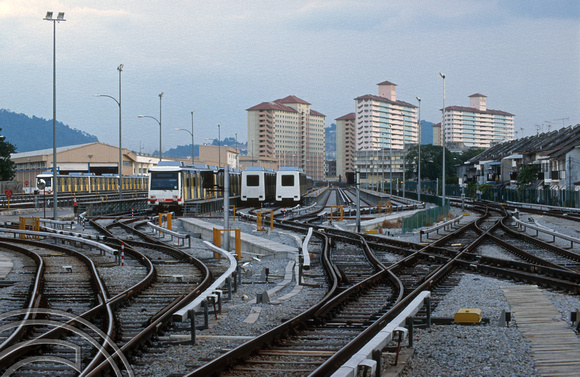 FR0361.  View of the metro depot. Ampang. Kuala Lumpur. Malaysia. 05.07.1998