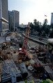 FR0366. Building the metro by the City Mosque. Kuala Lumpur. Malaysia. 05.07.1998