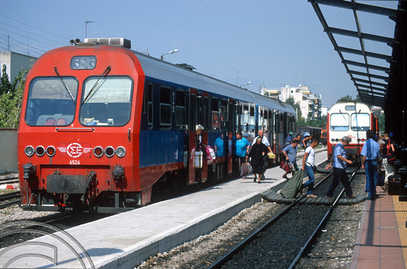 FR0690. Metre gauge 6526. Peleponnese station. Athens. Greece. 21.09.2001