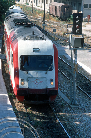 FR0695. SG unit 622. IC4010.53 to Boaoe. Larissa station. Athens. Greece. 21.09.2001