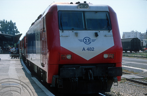 FR0696. SG Bo-Bo No A482. Larissa station. Athens. Greece. 21.09.2001