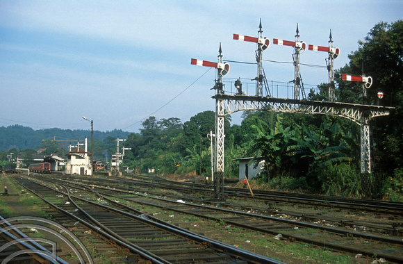 FR0831. Semaphore signals abound.  Kandy. Sri Lanka. 01.01.2003