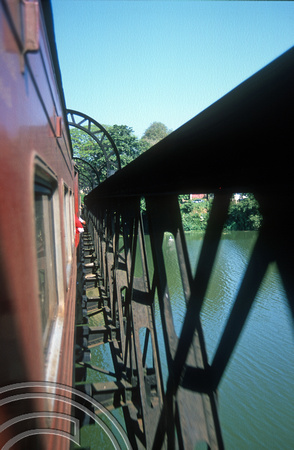 FR0857. Bridge crossing on the 10.05 Kandy - Matale. Sri Lanka. 03.01.2003