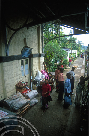 FR0897. Podi Menike to Badulla calls. Watawala. Hill railway. Sri Lanka. 06.01.2003
