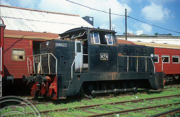 FR0964. Y Class 0-6-0 No 679. Galle. Sri Lanka. 14.01.2003